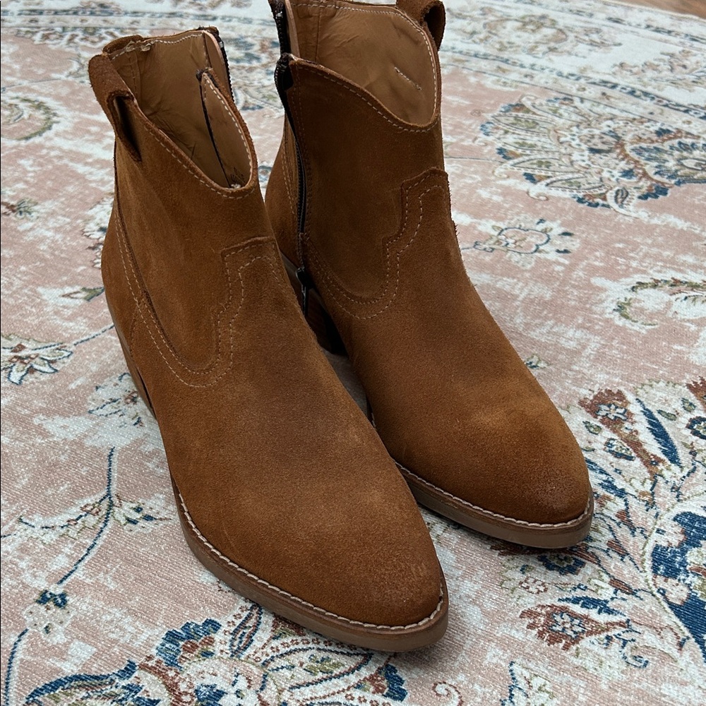 Steve Madden suede Western Ankle Booties sz 8